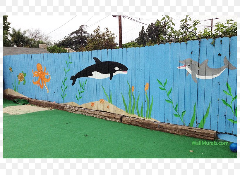 Mural Fence Wall Painting Art, PNG, 800x600px, Mural, Advertising, Area, Art, Backyard Download Free