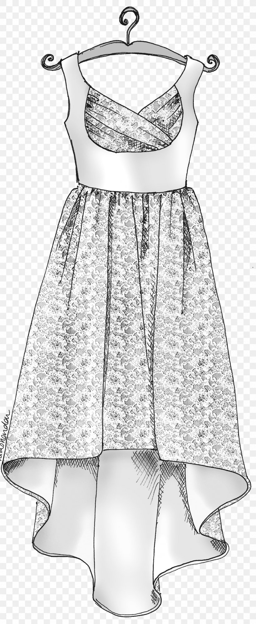 Sketch Dress Gown Sleeve Shoe, PNG, 1385x3370px, Dress, Abdomen, Aline, Art, Bridal Party Dress Download Free