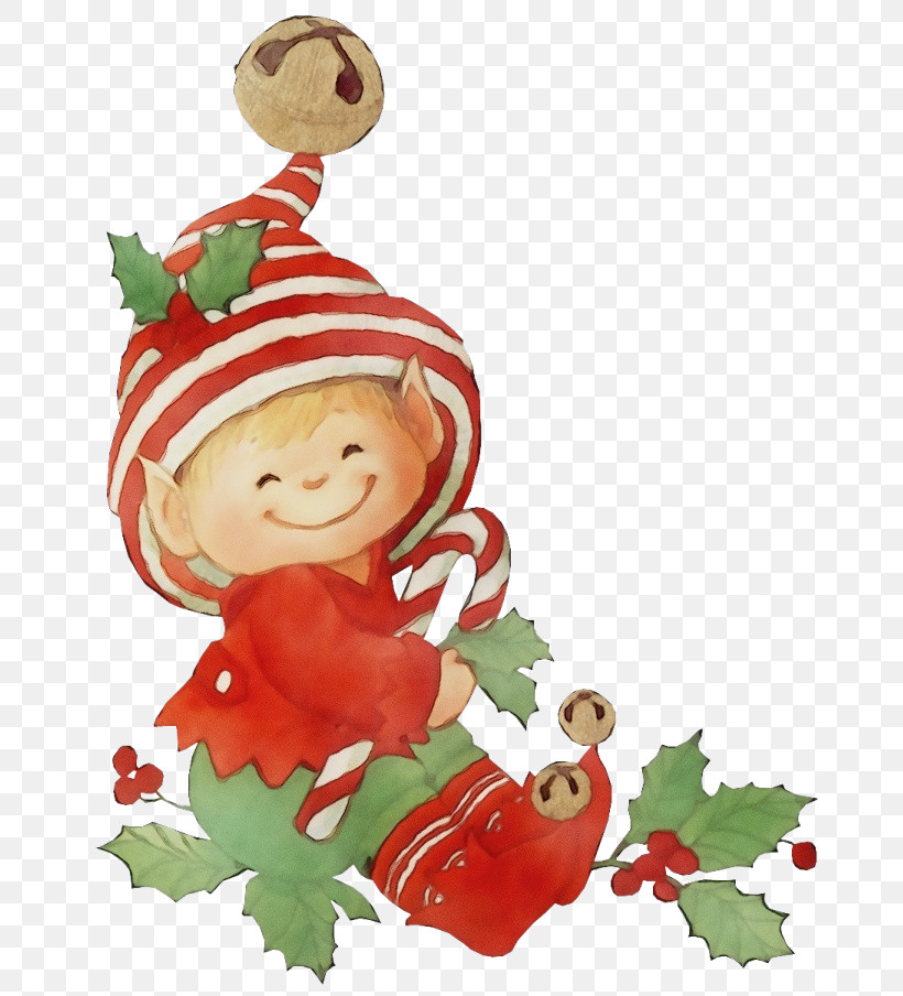 Christmas Ornament, PNG, 691x904px, Watercolor, Christmas, Christmas Decoration, Christmas Elf, Christmas Eve Download Free