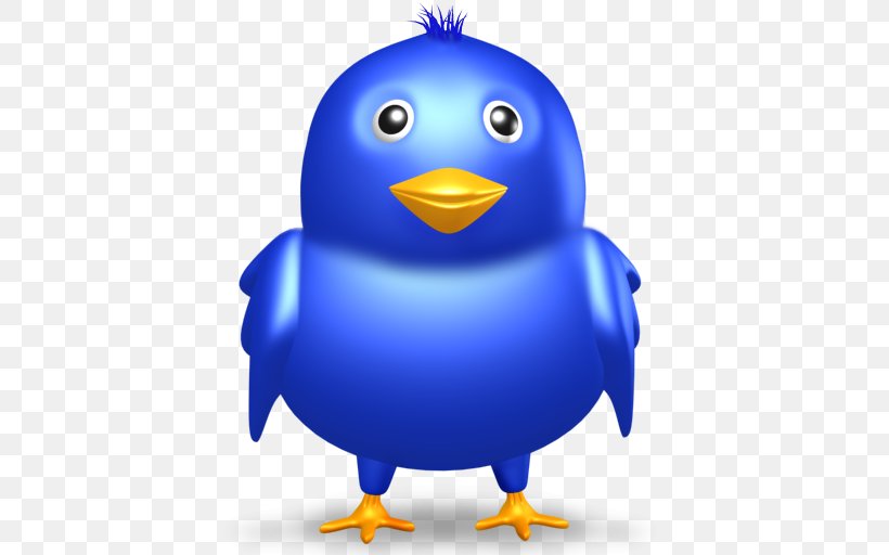 Bird Social Media Clip Art, PNG, 512x512px, Bird, Beak, Bookmark, Cobalt Blue, Duck Download Free
