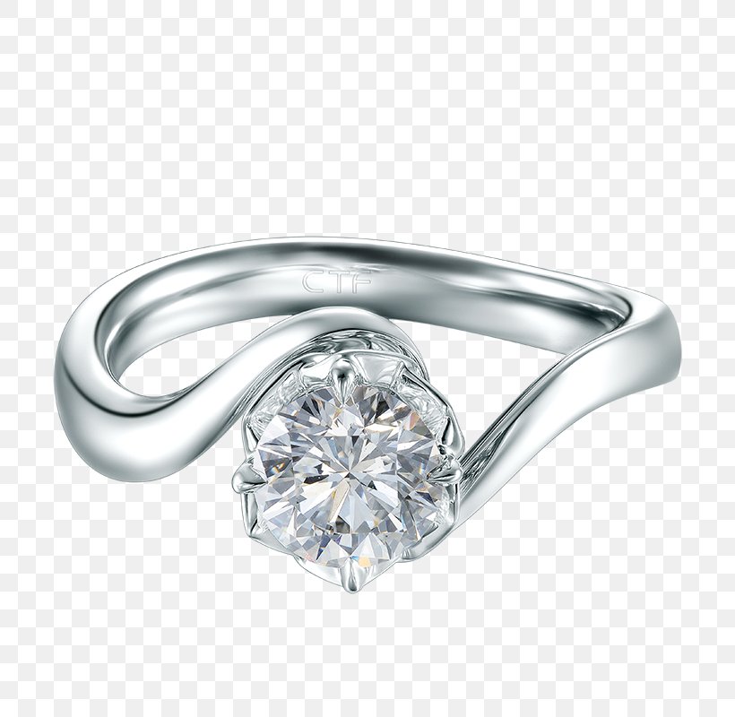 Engagement Ring Chow Tai Fook Diamond Wedding Ring, PNG, 800x800px, Ring, Body Jewellery, Body Jewelry, Chow Tai Fook, Diamond Download Free