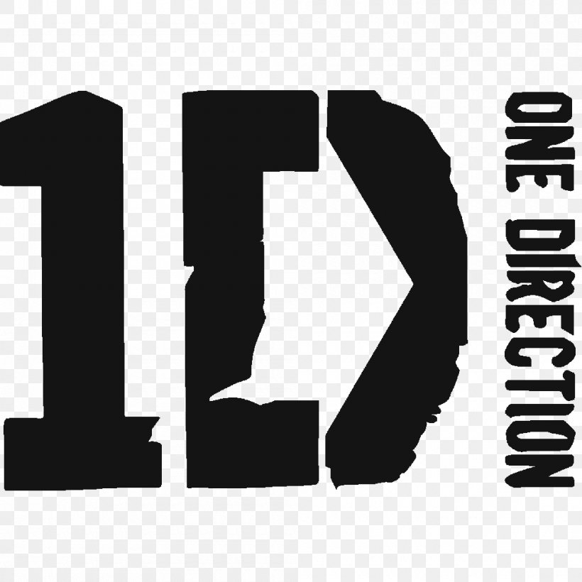 One Direction Logo Sticker Design Wall Decal, PNG, 1000x1000px, One Direction, Art, Black And White, Brand, Color Download Free