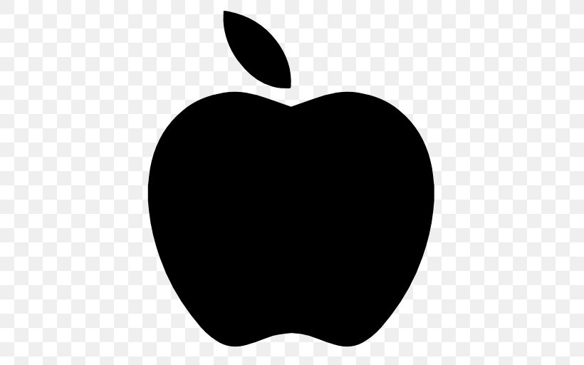 Apple, PNG, 512x512px, Apple, Black, Black And White, Heart, Logo Download Free