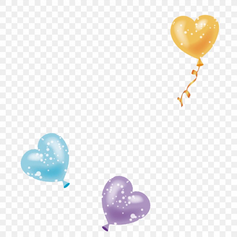Balloon Computer File, PNG, 3000x3000px, Balloon, Body Jewelry, Color, Designer, Heart Download Free