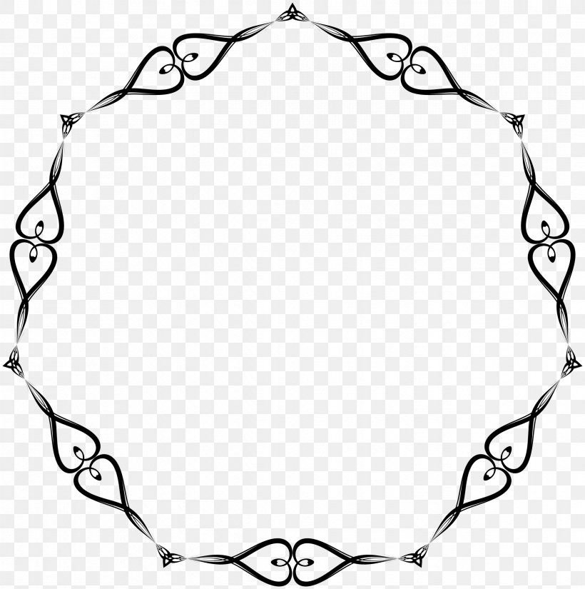 Borders And Frames Clip Art, PNG, 2383x2400px, Borders And Frames, Area, Black, Black And White, Body Jewelry Download Free