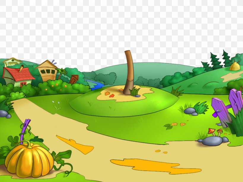 Cartoon Landscape Plant, PNG, 1000x750px, Cartoon, Landscape, Plant Download Free