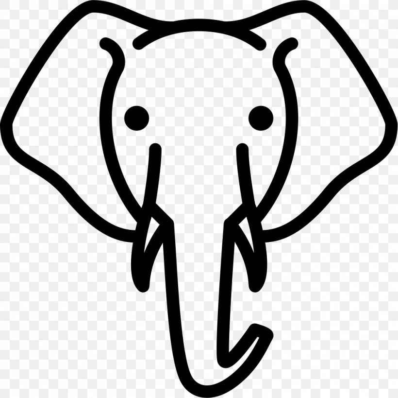 Elephant, PNG, 981x980px, Elephantidae, Animal, Artwork, Black, Black And White Download Free
