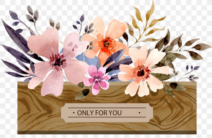 Watercolor Painting Flower Floral Design, PNG, 1349x879px, Flower, Cut Flowers, Floral Design, Floristry, Flower Arranging Download Free