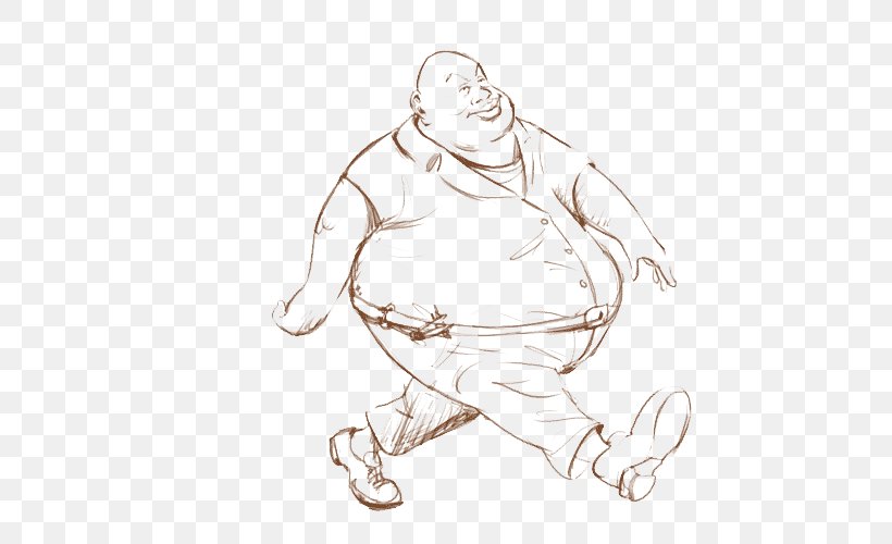 Drawing Obesity Croquis Image Cartoon, PNG, 500x500px, Drawing, Arm, Art, Artwork, Black And White Download Free
