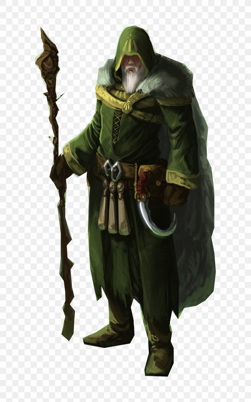 Druid Pathfinder Roleplaying Game Dungeons & Dragons Role-playing Game Sorcerer, PNG, 1000x1600px, Druid, Action Figure, Archetype, Armour, Cleric Download Free