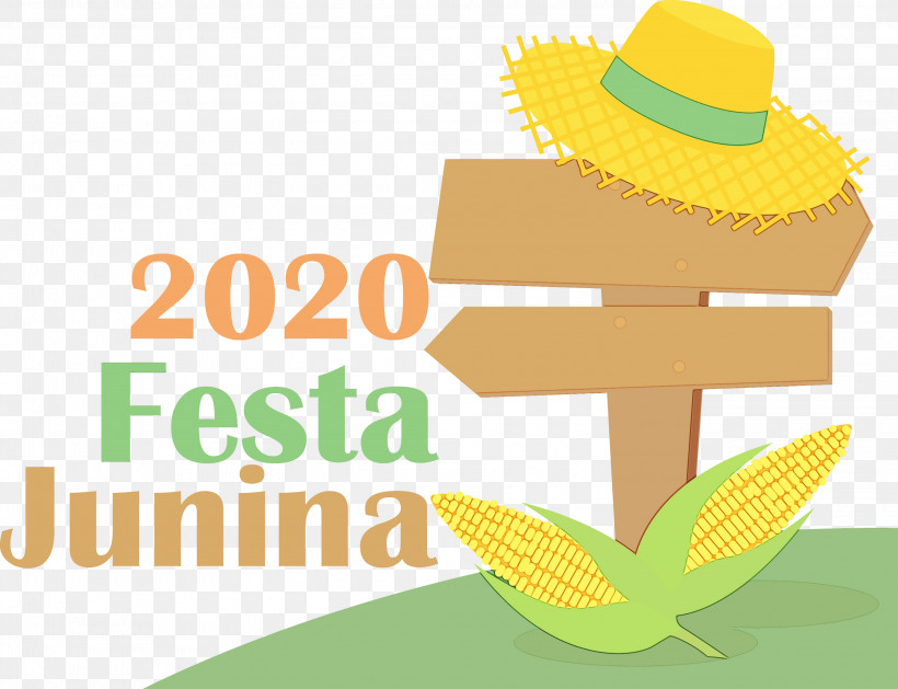 Logo Yellow Flower Line Meter, PNG, 3000x2304px, Festa Junina, Festas De Sao Joao, Festas Juninas, Flower, Line Download Free