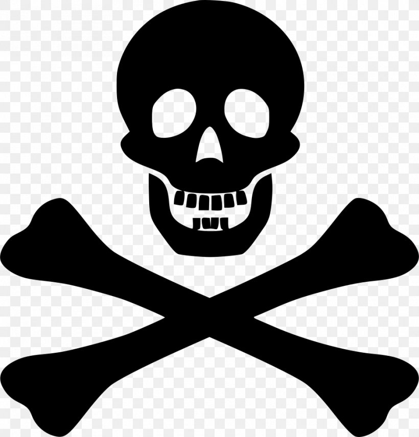Piracy T-shirt Logo Jolly Roger, PNG, 938x980px, Piracy, Black And White, Bone, Jolly Roger, Logo Download Free