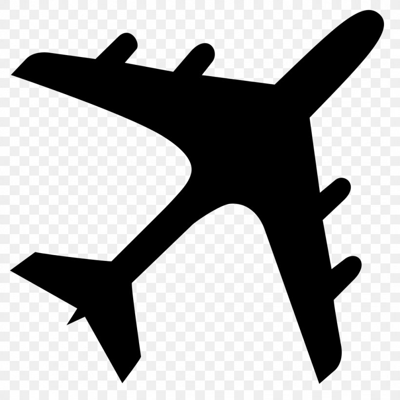 Airplane Aircraft Flight Clip Art, PNG, 1024x1024px, Airplane, Air Travel, Aircraft, Artwork, Black And White Download Free
