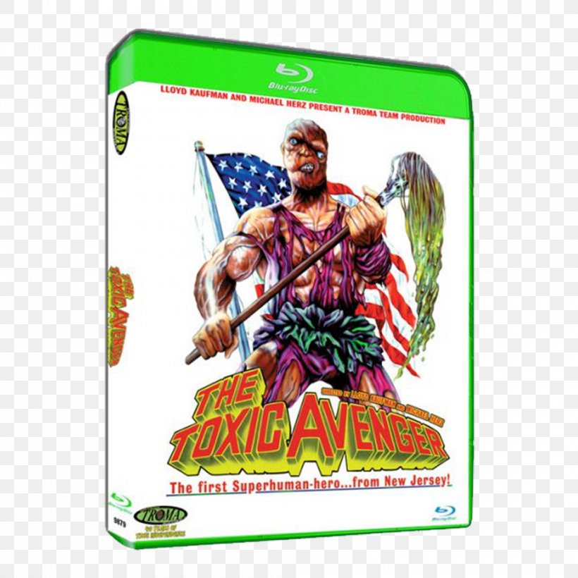 Blu-ray Disc The Toxic Avenger Troma Entertainment DVD Film, PNG, 1000x1000px, Bluray Disc, Action Figure, Andree Maranda, Citizen Toxie The Toxic Avenger Iv, Dvd Download Free