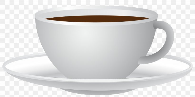Coffee Latte Espresso Tea Cappuccino, PNG, 4000x1987px, Coffee, Cafe Au Lait, Caffeine, Cappuccino, Coffee Cup Download Free