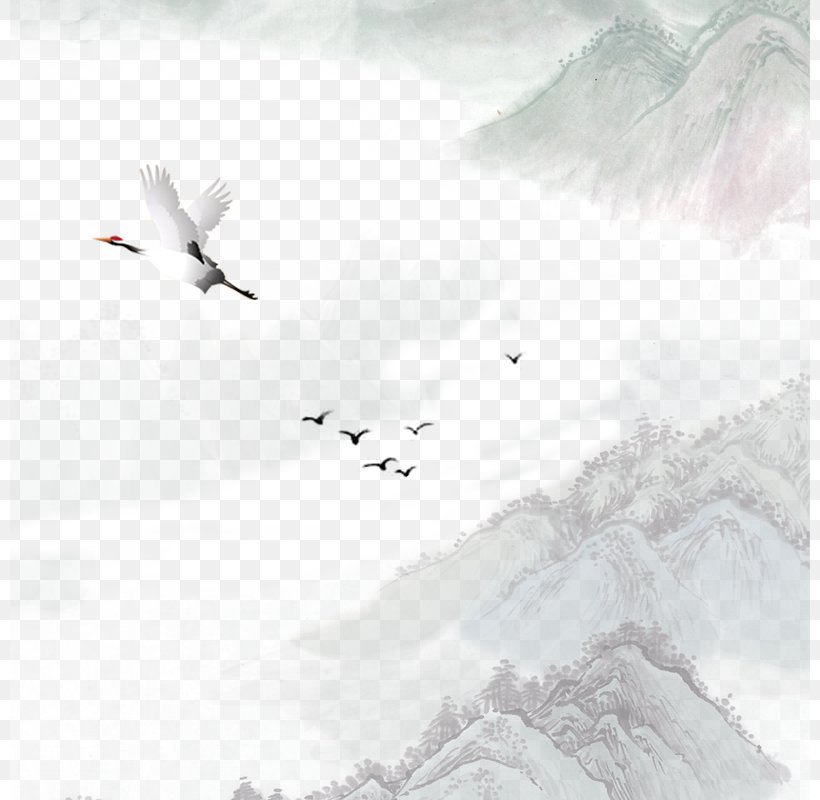 Landscape Flying Ink Ink Paintings, PNG, 800x800px, Watercolor, Cartoon, Flower, Frame, Heart Download Free