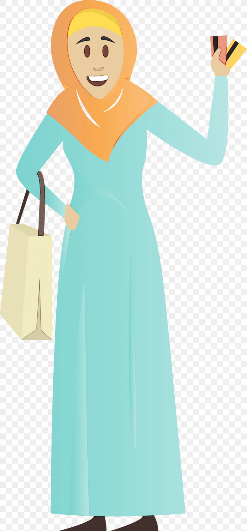 Clothing Dress Turquoise Aqua Teal, PNG, 1394x3000px, Arabic Woman, Aqua, Arabic Girl, Clothing, Day Dress Download Free