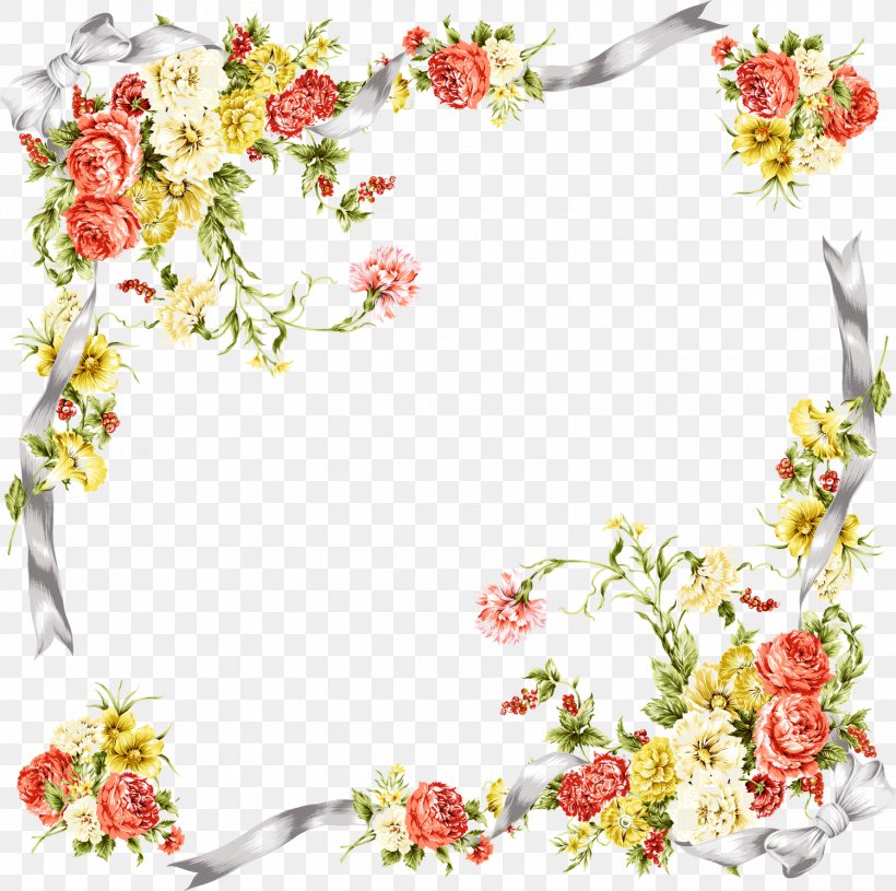 Flower Picture Frames Photography Clip Art, PNG, 1500x1492px, Flower, Art, Blossom, Branch, Cut Flowers Download Free