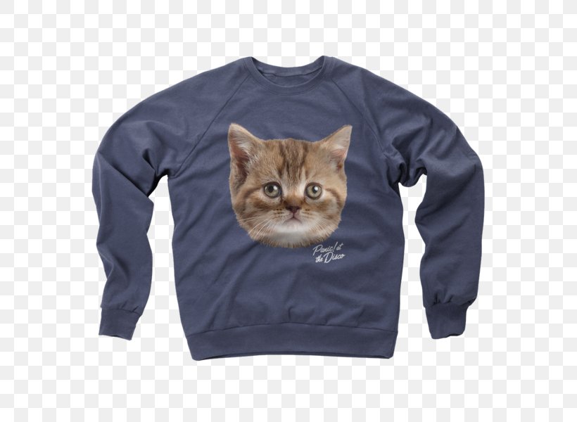 Long-sleeved T-shirt Hoodie Long-sleeved T-shirt Sweater, PNG, 600x600px, Tshirt, Cat, Cat Like Mammal, Christmas Jumper, Clothing Download Free