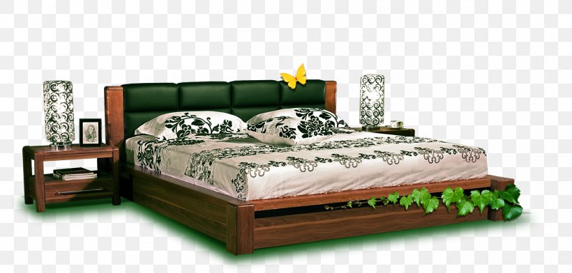 Nightstand Bed Furniture Computer File, PNG, 1409x675px, Nightstand, Bed, Bed Frame, Bed Sheet, Bedroom Download Free