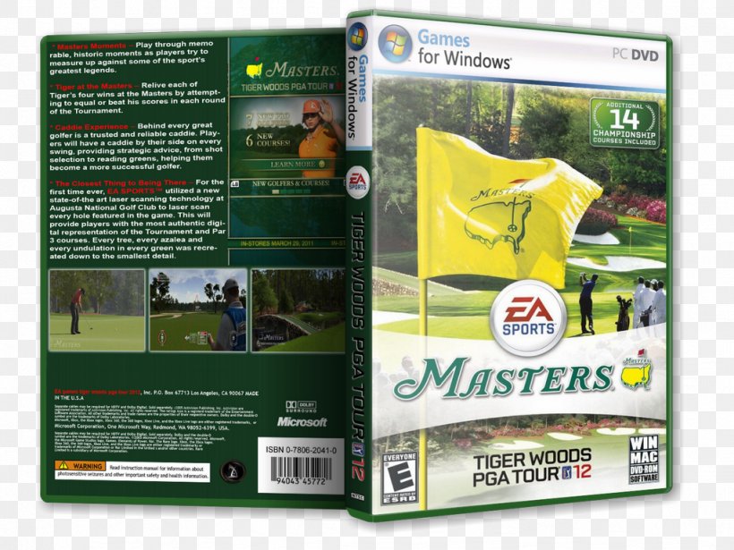 Tiger Woods PGA Tour 12: Masters Masters Tournament PC Game, PNG, 1023x768px, Masters Tournament, Advertising, Brand, Entertainment Software Rating Board, Game Download Free