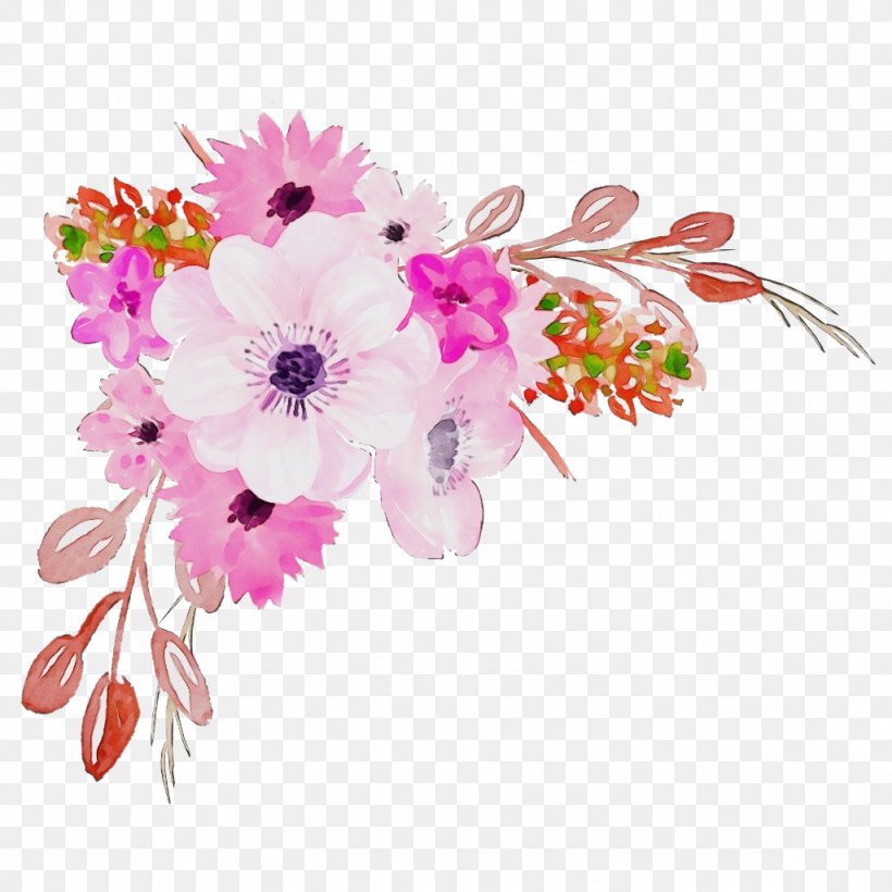 Flower Bouquet, PNG, 1024x1024px, Watercolor, Blossom, Bouquet, Cut Flowers, Drawing Download Free