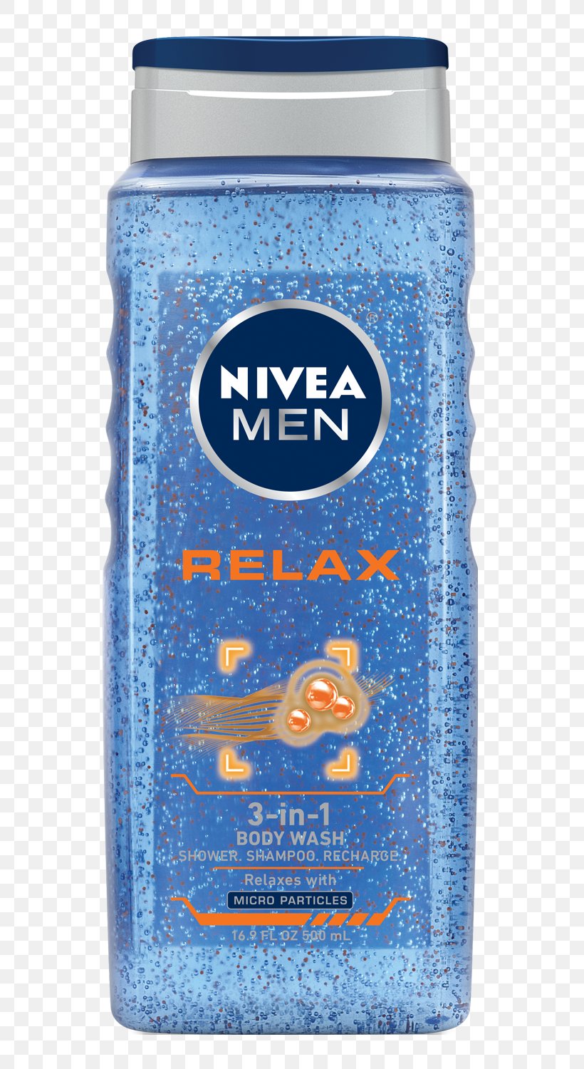 NIVEA Men Sensitive 3-In-1 Body Wash Shower Gel Shampoo Hair Conditioner, PNG, 628x1500px, Nivea, Bottle, Cleanser, Fluid Ounce, Gel Download Free