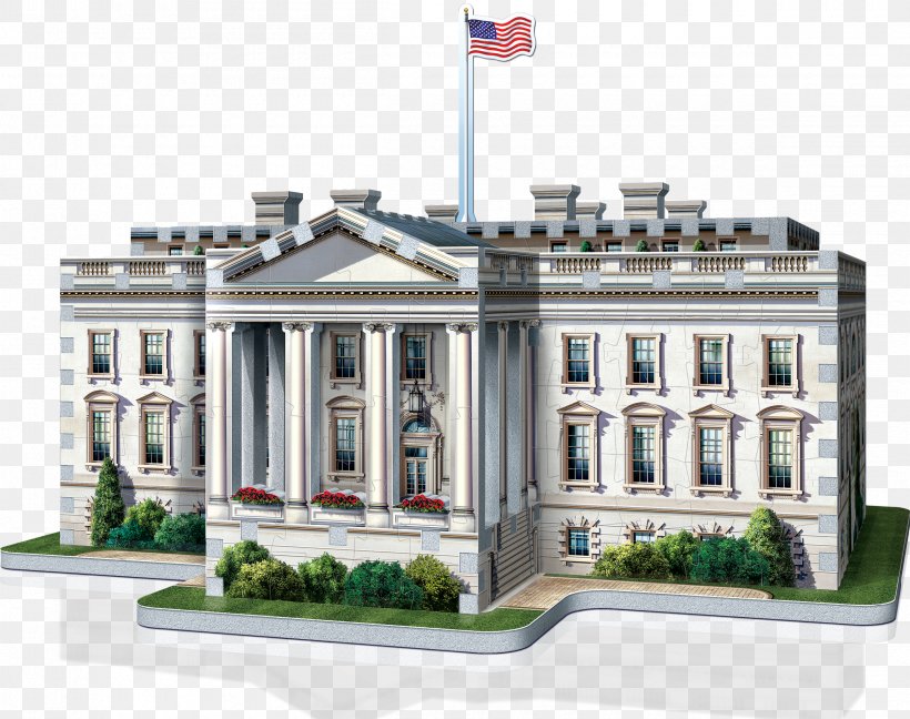 Puzz 3D White House Jigsaw Puzzles Wrebbit, PNG, 2400x1899px, Puzz 3d, Building, Elevation, Facade, Game Download Free