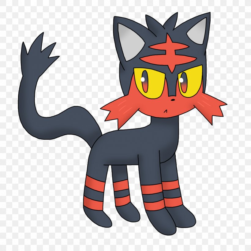 Cat Pokémon Sun And Moon Pokémon FireRed And LeafGreen Litten, PNG, 1000x1000px, Cat, Art, Carnivoran, Cartoon, Cat Like Mammal Download Free