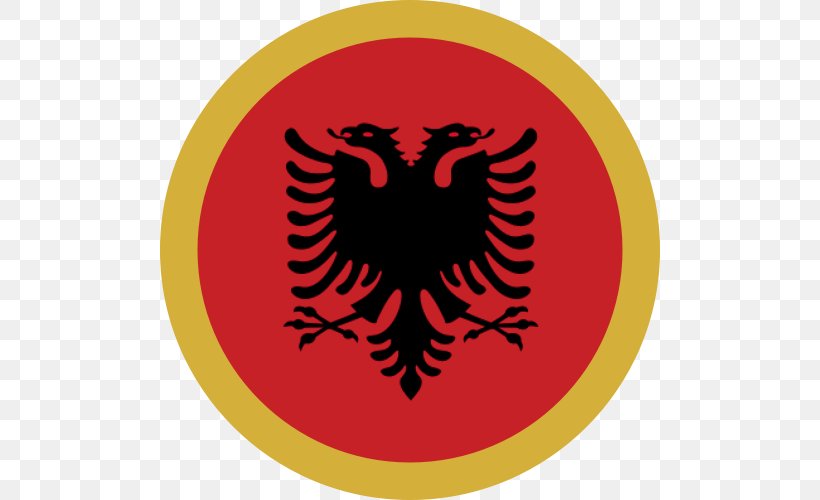 Flag Of Albania National Flag Double-headed Eagle, PNG, 500x500px, Flag Of Albania, Albania, Albanian, Albanians, Area Download Free