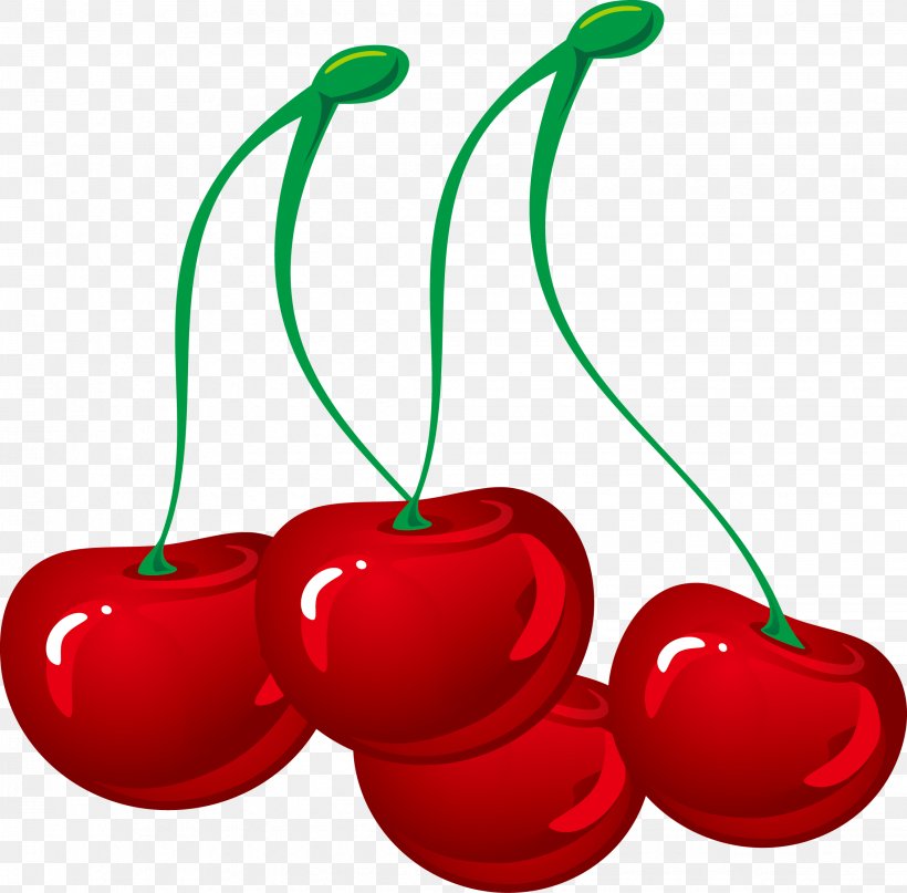 Cherry Euclidean Vector Vecteur, PNG, 2262x2227px, Cherry, Food, Fruit, Gratis, Heart Download Free