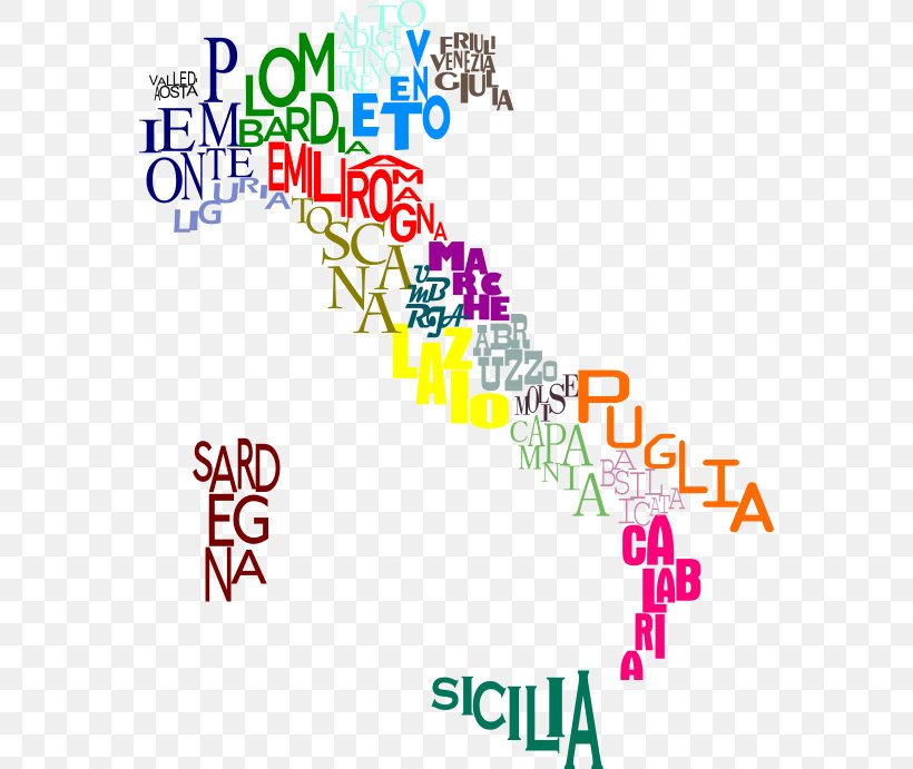 Regions Of Italy Map Typeface Bodoni Font, PNG, 570x691px, Regions Of Italy, Area, Bodoni, Brand, English Download Free