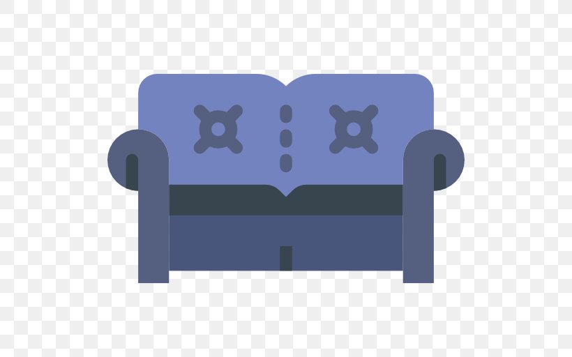 Couch Furniture Icon, PNG, 512x512px, Couch, Blue, Cartoon, Chair, Fauteuil Download Free