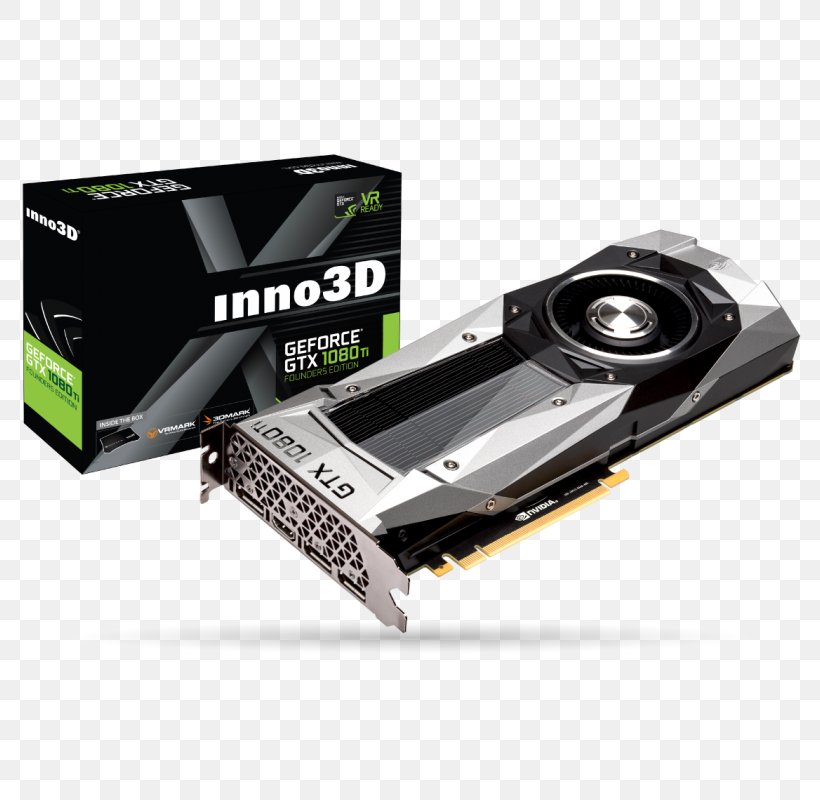 Graphics Cards & Video Adapters NVIDIA GeForce GTX 1080 Ti Founders Edition NVIDIA GeForce GTX 1070 GDDR5 SDRAM Inno3D, PNG, 800x800px, Graphics Cards Video Adapters, Computer Component, Electronic Device, Electronics Accessory, Gddr5 Sdram Download Free