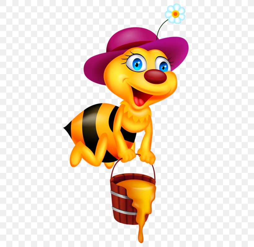 Honey Bee Cartoon Illustration, PNG, 435x800px, Bee, Cartoon, Food, Honey, Honey Bee Download Free