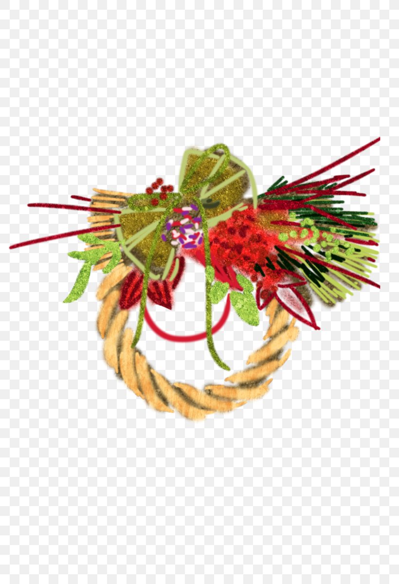Illustration Shimenawa Illustrator Japanese New Year Design, PNG, 800x1200px, Shimenawa, Christmas Ornament, Daruma Doll, Floral Design, Flower Arranging Download Free