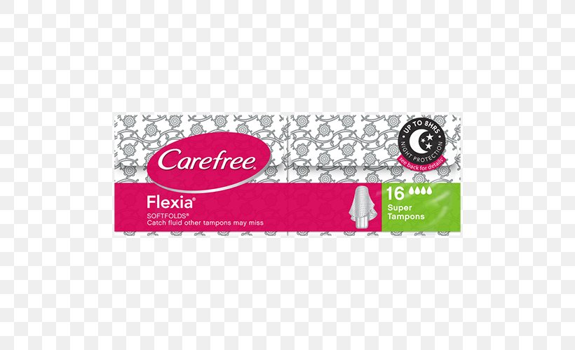 Carefree Flexia Tampons Regular 16 Cottons Regular Tampons 16 Pack Feminine Hygiene, PNG, 500x500px, Tampon, Brand, Carefree, Chemist Warehouse, Feminine Hygiene Download Free