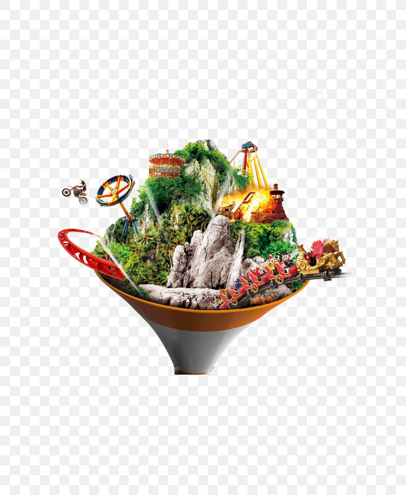 Floating Island Amusement Park, PNG, 600x1000px, Creativity, Advertising, Cuisine, Designer, Dish Download Free