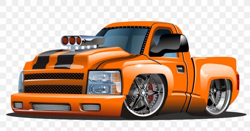 Pickup Truck Cartoon Illustration, PNG, 900x475px, Car, American Hot Rod, Automotive Design, Automotive Exterior, Brand Download Free