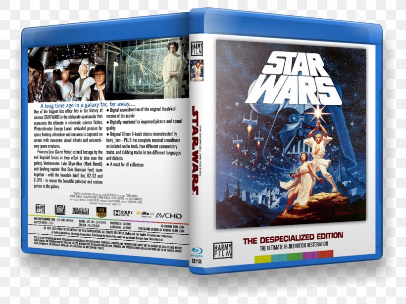 Blu-ray Disc Leia Organa Anakin Skywalker Luke Skywalker Harmy's Despecialized Edition, PNG, 1023x768px, Bluray Disc, Anakin Skywalker, Arrow Films, Box Set, Dvd Download Free