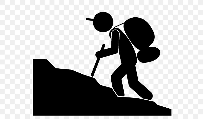 Climbing Mountaineering Pictogram Clip Art, PNG, 640x480px, Climbing, Area, Black, Black And White, Cartoon Download Free