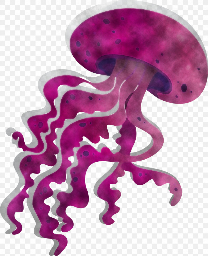 Octopus Pink Purple Violet Magenta, PNG, 2437x3000px, Octopus, Magenta, Material Property, Pink, Purple Download Free