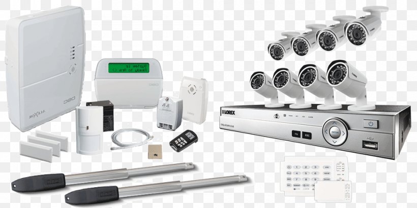 Wireless Security Camera Closed-circuit Television Home Security Digital Video Recorders Security Alarms & Systems, PNG, 1000x500px, 4k Resolution, Wireless Security Camera, Camera, Closedcircuit Television, Digital Video Recorders Download Free