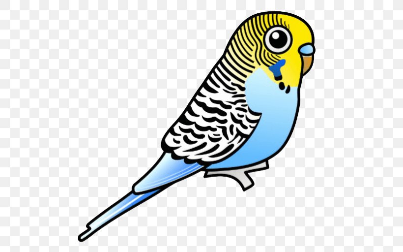 Budgerigar Parrot Bird Parakeet Clip Art, PNG, 512x512px, Budgerigar, Artwork, Beak, Bird, Blue Download Free