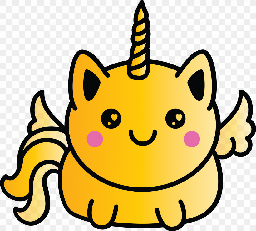 Emoticon, PNG, 3000x2700px, Cute Unicorn, Cartoon, Cartoon Unicorn, Cat, Emoticon Download Free