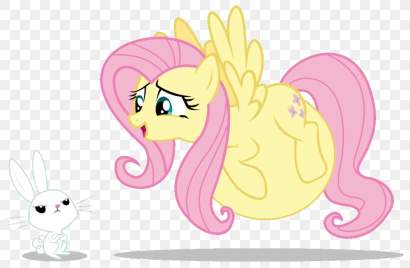 Fluttershy Pony Horse Apple Bloom, PNG, 1024x670px, Watercolor, Cartoon, Flower, Frame, Heart Download Free