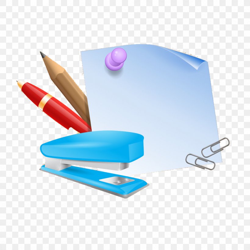 Paper Clip Stapler Notebook, PNG, 1000x1000px, Watercolor, Cartoon, Flower, Frame, Heart Download Free