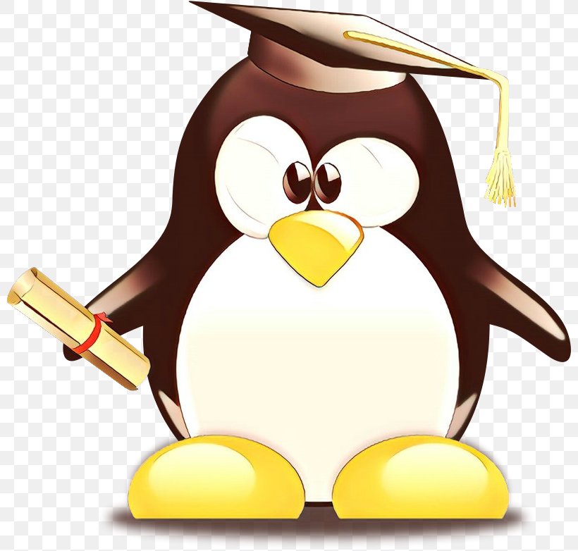 Penguin Graduation Ceremony Graduate University Clip Art School, PNG, 800x782px, Penguin, Bird, Cartoon, Ceremony, Diploma Download Free