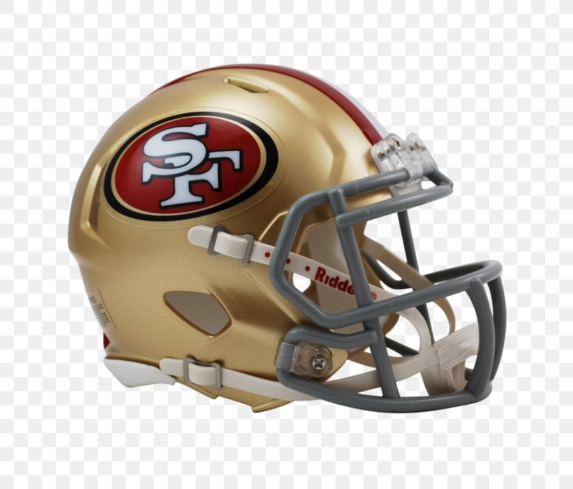 San Francisco 49ers NFL American Football Helmets Super Bowl, PNG, 700x700px, San Francisco 49ers, American Football, American Football Helmets, Baseball Equipment, Bicycle Helmet Download Free