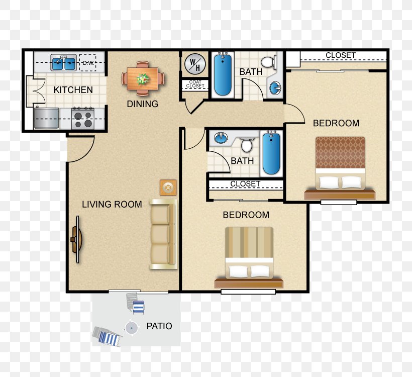 Villas Aliento Apartment Homes Floor Plan House, PNG, 750x750px, Floor Plan, Apartment, California, Floor, House Download Free